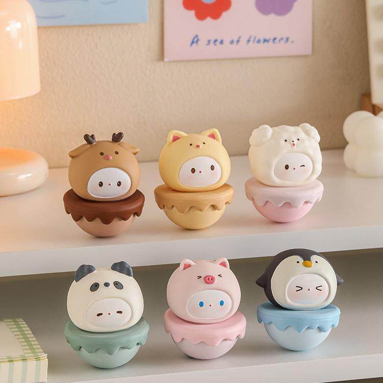 稀奇古怪的小摆件高级感小众小摆件不倒翁萌宠树脂可爱桌面少女解,淘宝优惠券,粉丝福利购,淘宝优惠卷