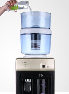 饮水机台式过滤带桶冰热制冷家用净水桶净水器开盖加水厨房净水桶