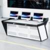 Centralized console PC industrial computer cabinet console video security monitoring console dust-proof intelligent operating console