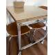 Household luxury wooden birch folding table easy to set up stall table push table student cram school simple table dining table desk desk desk