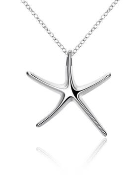 外贸热销银饰美丽海星吊坠吊坠