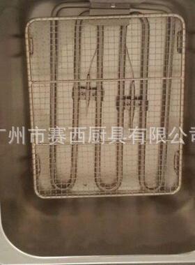 台式双缸双筛电炸炉 商用油炸锅油条机炸鸡排薯条机OT-6L-2
