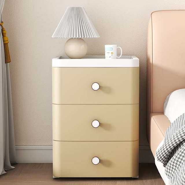 Bathroom drawer storage cabinet with ultra-narrow gap storage cabinet side cabinet multi-layer plastic bedside cabinet