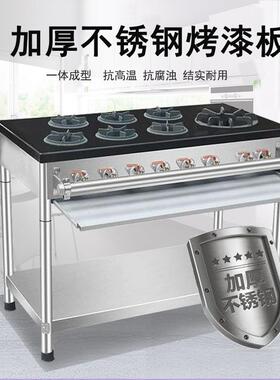 韩式煲仔炉商用六眼八眼多眼多头燃煤气砂锅灶黄焖鸡米饭用灶饭店