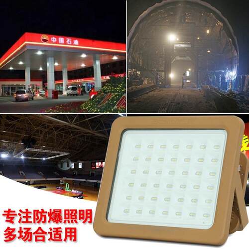 led防爆灯隔爆型投光灯100W200加油站仓库厂房户外防水应急泛光灯 - 图2
