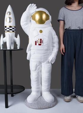 1.3米太空人大型落地摆件办公室客厅饭厅店铺太空人摆设开业礼品