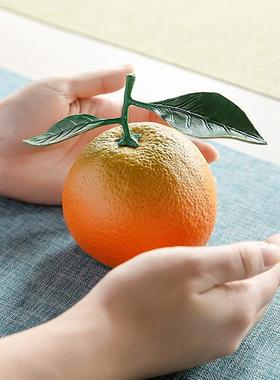 正品仿真铜水果摆件子橘子心想事橙礼办事业有成事成公盒橙室桌面