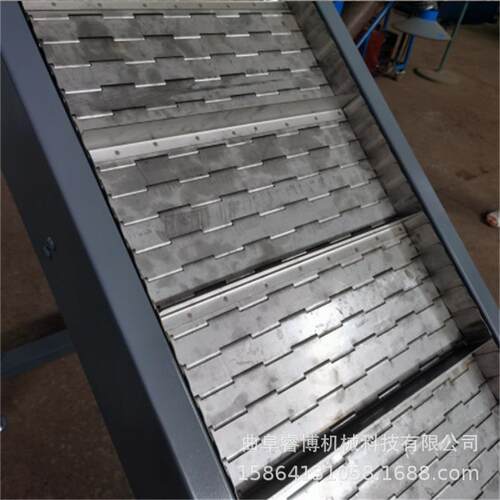 链板输送设备破碎钢材金属传送机石块砂石矿用重型链板输送机 - 图0