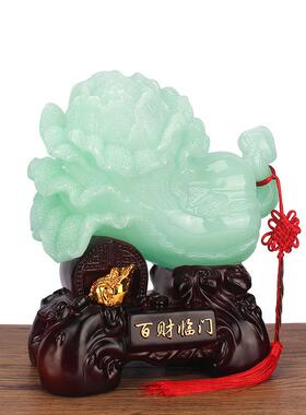 蓝家玉玉白菜摆件居装饰摆客厅20210810冰店铺开业设礼品厂家直供