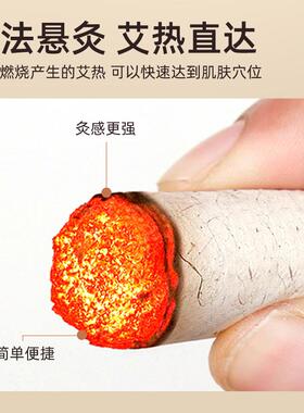 元气达人纯艾正品陈年艾灸柱艾盒家用艾绒随身灸工具无烟艾条器具