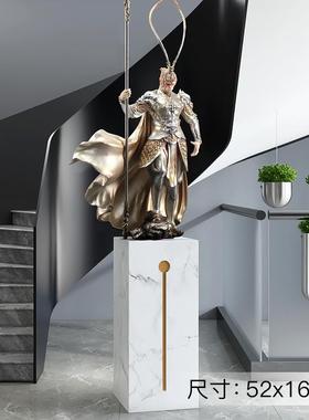 新款斗战胜关佛件客厅家居摆饰玄桌面办公室摆设孙悟空装乔迁新居