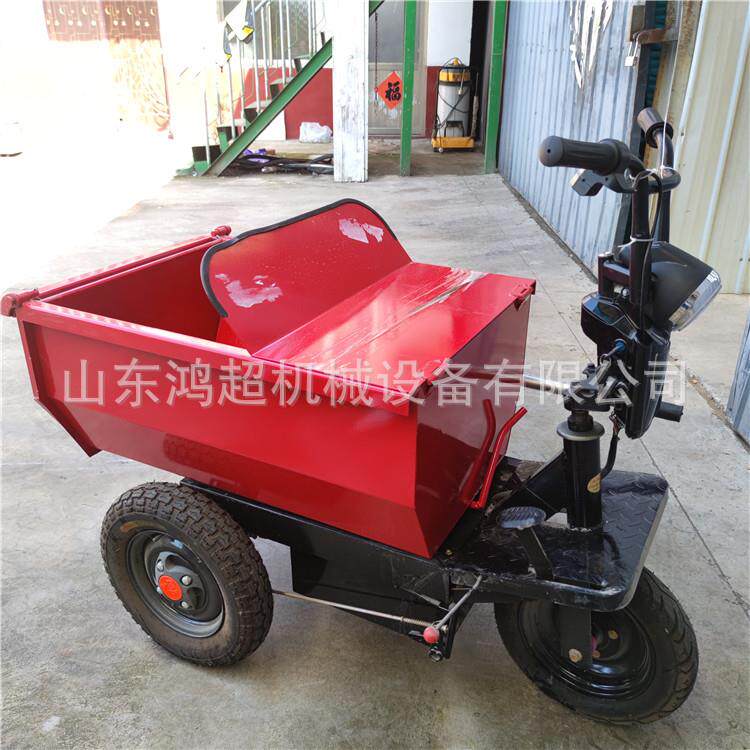 Engineering dump electric dump truck push inclined bucket mortar transport truck agricultural orchard tricycle