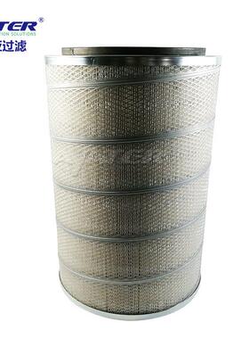 卅亚厂家 钢厂工业除尘器防油防水脉冲式覆膜聚酯无纺布折叠滤芯