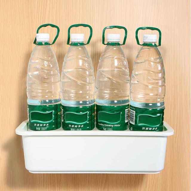 Kitchen pull-out storage box cabinets and bathroom markless nail-free wall-mounted storage box storage rack storage basket