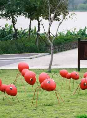 户外花园庭院仿真动物蚂蚁玻璃钢昆虫雕塑摆件幼儿园草坪景观装饰