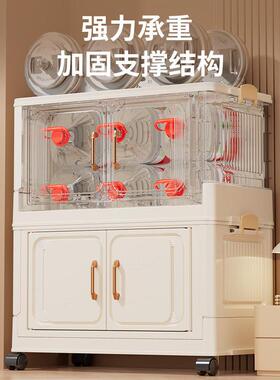 Extra large baby wardrobe with double doors storage cabinet