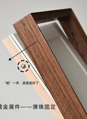工商营业执照框中式实木A4证书相框挂墙式三合一健康证展示框