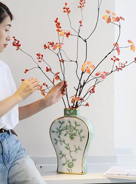 特大山归来铁线莲观音莲仿真花假花绢花客厅玄关插花摄影道具