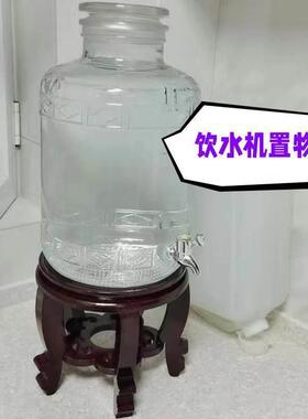 饮水机置物架纯净水桶架子专用底座托 托架实木茶壶酒坛摆件架木