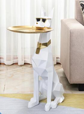 大狗落地件客高档大型轻奢家庭饰品11004422托摆盘电厅柜视边装饰