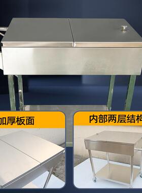 不锈钢调料车商用餐厅手推车饭店厨房移动调味车多功能餐车小推车