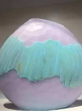 轻奢出口欧式彩色玻璃花瓶烛台民宿办公室居家桌面台面装饰品摆件