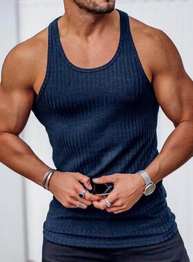 Shirt singlet Tops Men Gym Tank top Vest clothes For Mens
