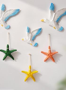 地中海和平鸽背景墙仿真装饰摆件