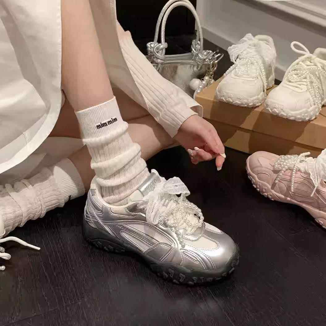 爆款轻便内增高厚底运动鞋休闲2025春夏季新款百搭阿甘德训鞋女款,淘宝优惠券,粉丝福利购,淘宝优惠卷