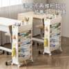 Movable bookshelf floor-standing bedroom desktop storage rack study large-capacity multi-layer book storage rack
