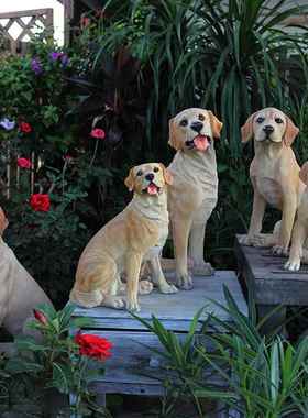 户外落拉地庭摆1700-170件树脂狗雕塑拉布多模型院别墅花园装饰仿