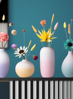 正品小摆件干花花感瓶客厅插客花装玄关摆设高级厅轻奢家居新家饰