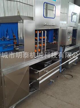 商用隧道式洗箱机鸡蛋筐牛肉筐果蔬筐啤酒筐托盘去油污洗筐机