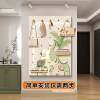 Fulu entrance hole board storage rack high-end large door rear wall storage board high-end wall-mounted coat rack