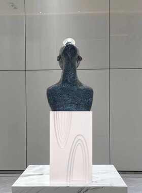 人像雕塑落地展台服装店橱窗装饰摆台增高摆设台几何底座模特地台