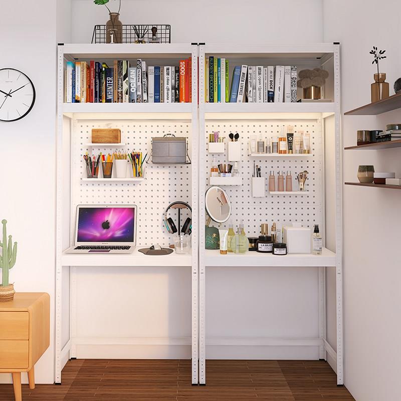 Fengyang carbon steel mesh frame storage rack double-layer clothes drying rack hole board desk dining cabinet storage rack combination