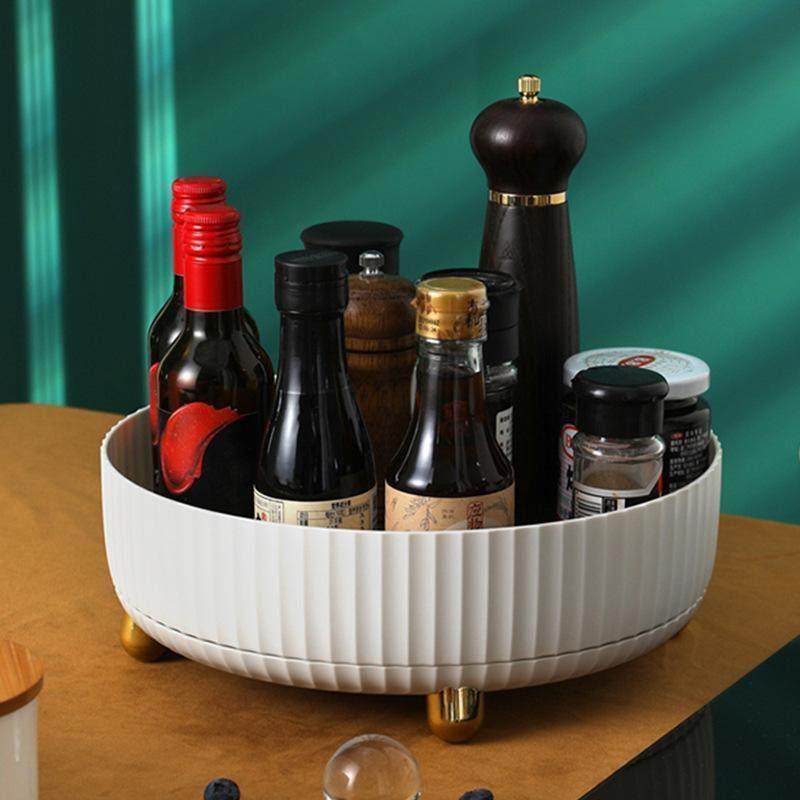 韩国调料旋转托盘可置物架多功能收纳架子家用水果盘厨房台面酱醋,淘宝优惠券,粉丝福利购,淘宝优惠卷