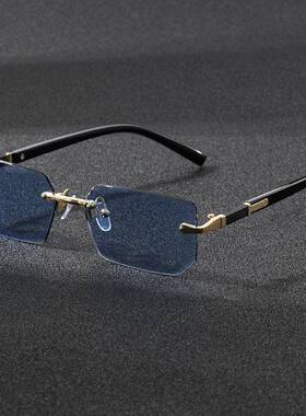 3-Pack Unisex Frameless Rectangular Sunglasses Stylish Slim