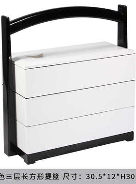 越南手工漆器提篮新中式样板房间软装饰品客厅家居收纳盒婚庆摆件