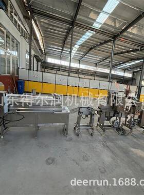 小型鸡块油炸机油炸鸡排生产线侧翻式简单实用油位低用电量低
