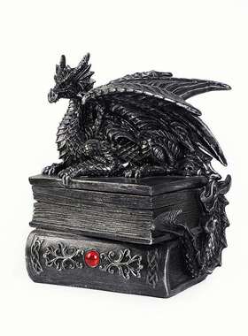 脂件工艺品D&1328D黑龙首饰盒摆收纳装饰品创送礼树创意摆件