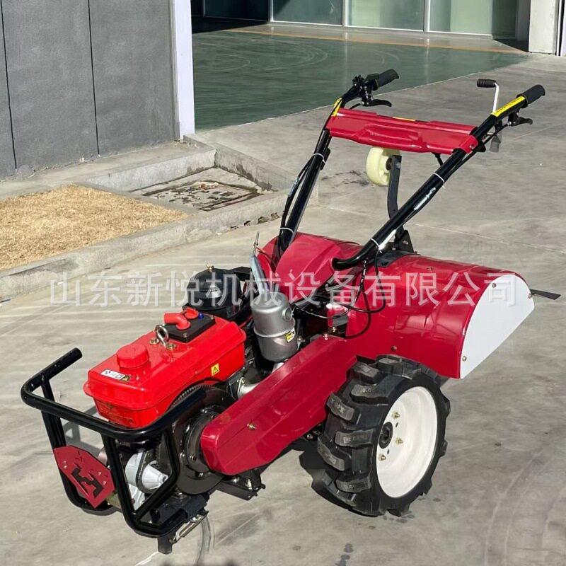 Four-wheel drive direct-connected micro tillage machine, hand-held agricultural diesel rotary tiller, ridge and furrow cultivator