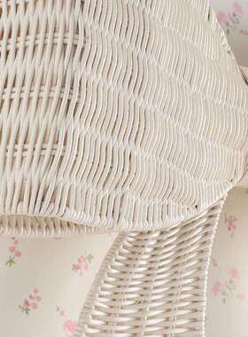 北欧藤爱编蝴蝶结装装饰挂件手编工织MY4002藤艺可装饰公主女王小