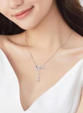 ins蝴蝶流苏项链简约高级项链