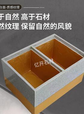 石材骨灰盒保护罩花岗岩石雕骨灰盒保护箱墓穴石棺厂家定制石材