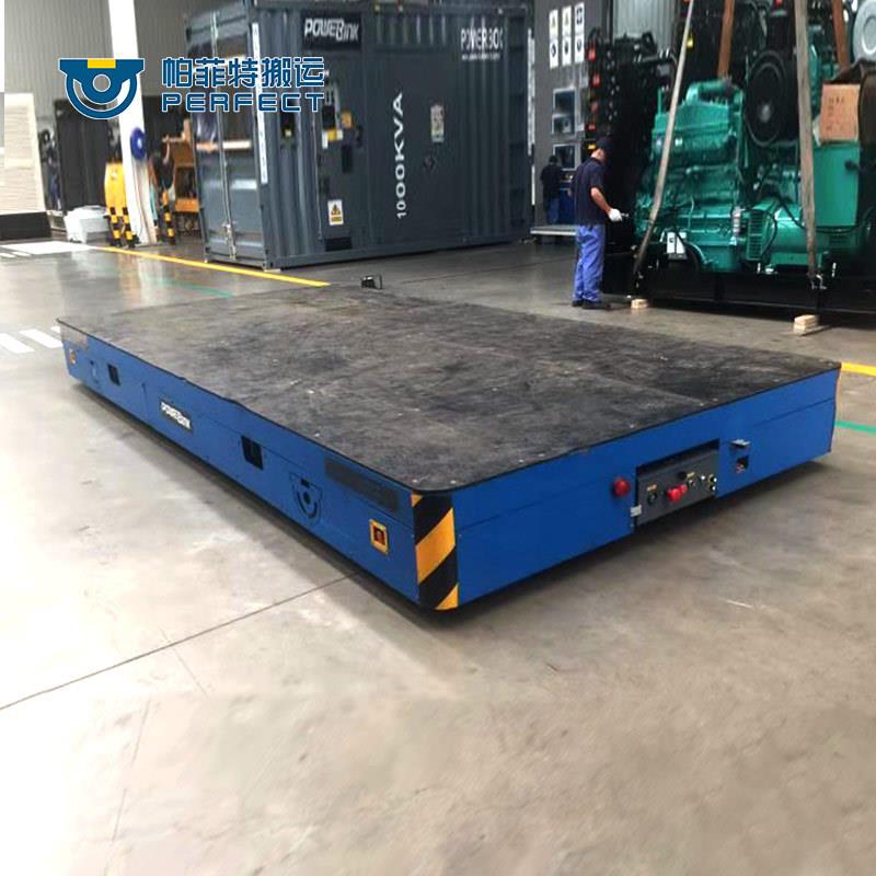 Parfit trackless flatbed truck 15 tons electric remote control truck rechargeable ladle transfer trolley