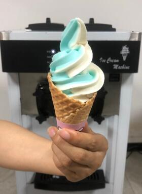 酷琳奇立式三头二合一三种颜色不锈钢酸奶冰淇淋机 厂家可DIY制作