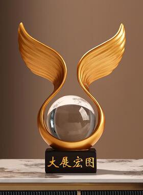 贝汉美大展宏图酒柜装饰品摆件客厅家居电视柜办公室乔迁年会送礼