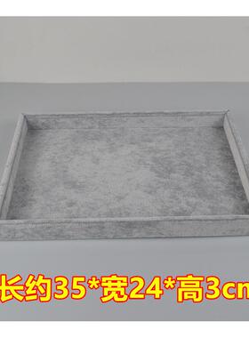 高档皮宝绒布首饰展台珠宝饰品盒子盘项炼纳手表收耳针展示示珠店