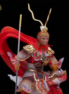 齐天大圣孙悟空摆件树脂汉白玉客厅供奉斗战胜佛中式家居桌面装饰